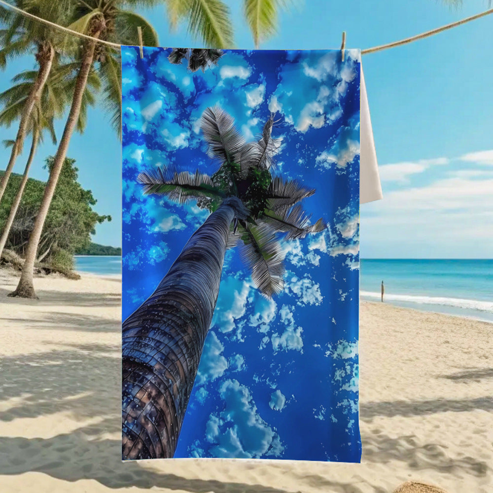 Ultra-Fine Microfiber Beach Towel Quick-Dry Bath Towel