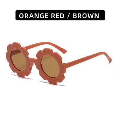 Trendy Kids' Sunglasses Cute Sunflower Design UV400 Protection