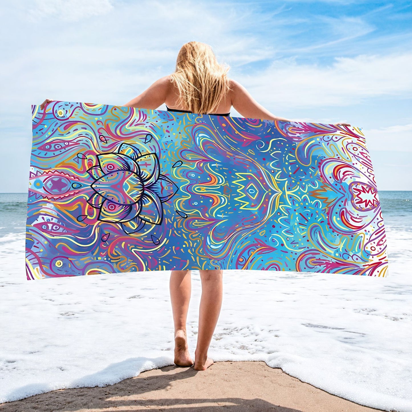 Custom Printed Beach Towel Microfiber Quick-Dry Towel