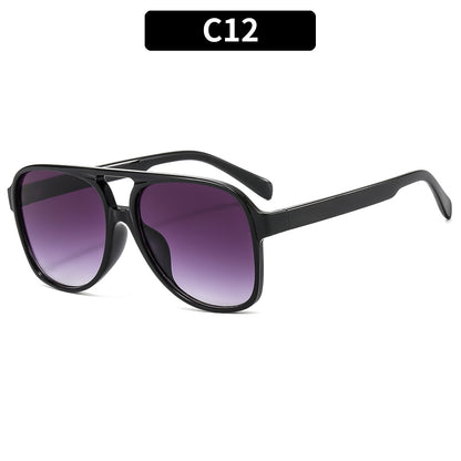 Trendy Retro Square Sunglasses Casual UV400 Protection
