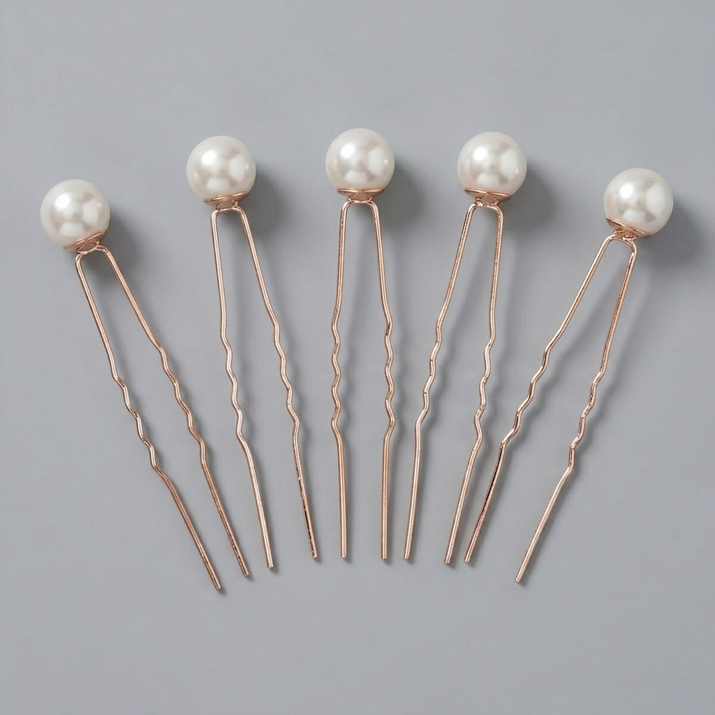 Exquisite Pearl and Crystal Flower Headpiece for Bridal Photoshoots