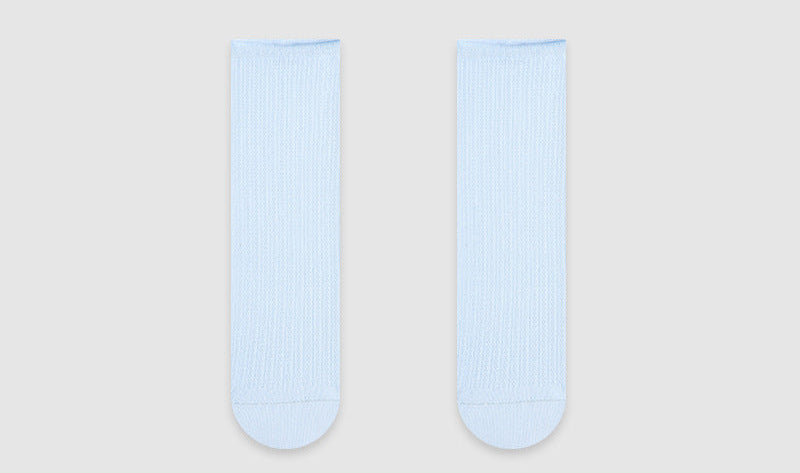 Mid Calf Renaissance Mesh Cotton Socks Breathable Casual