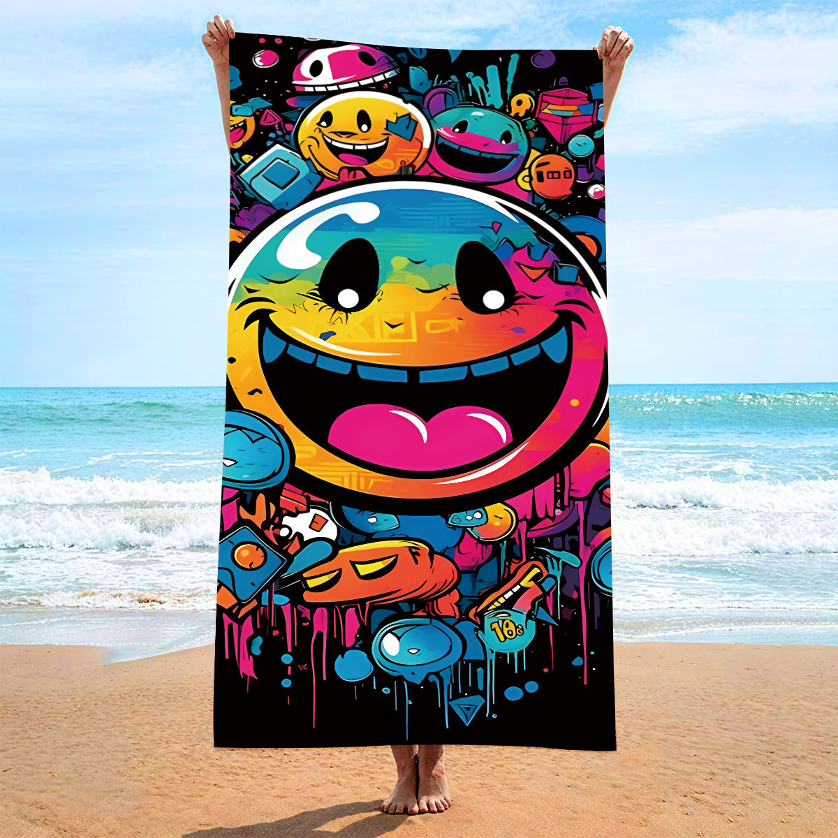Custom Printed Beach Towel Microfiber Quick-Dry Towel