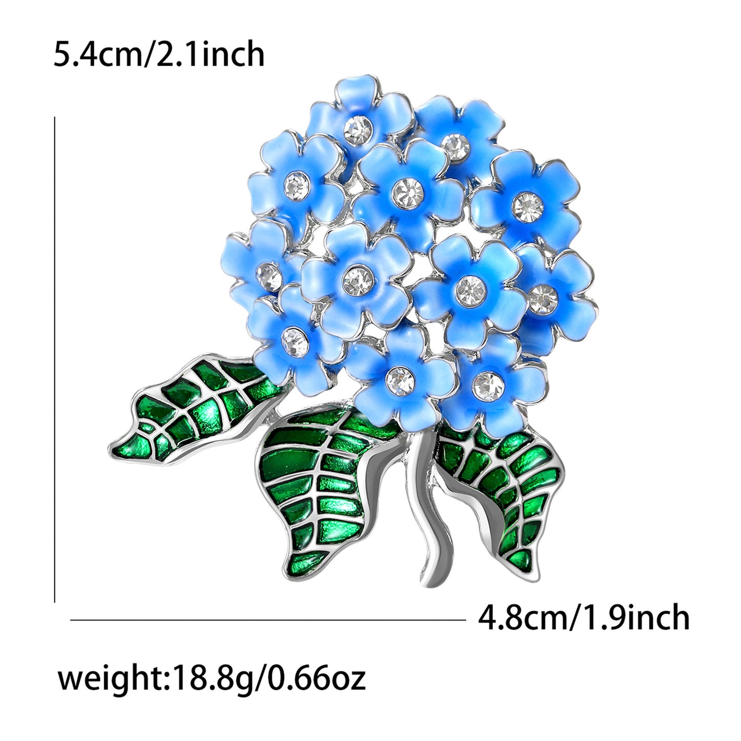 Floral Brooch Pin for Women | Alloy Plant Series Accessories