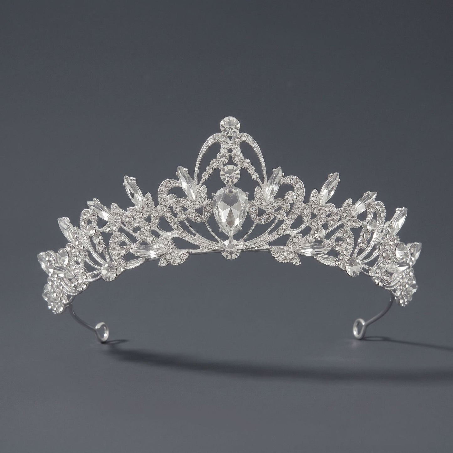 Luxury Rhinestone Princess Crown Headpiece for Birthdays and Weddings