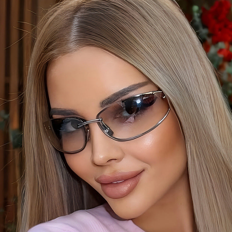 Trendy Y2K Retro Sunglasses with Metal Frame