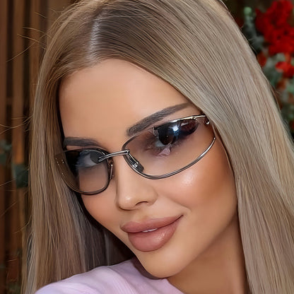 Trendy Y2K Retro Sunglasses with Metal Frame