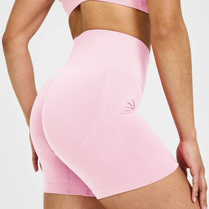 High-Waisted Seamless Yoga Shorts for Women