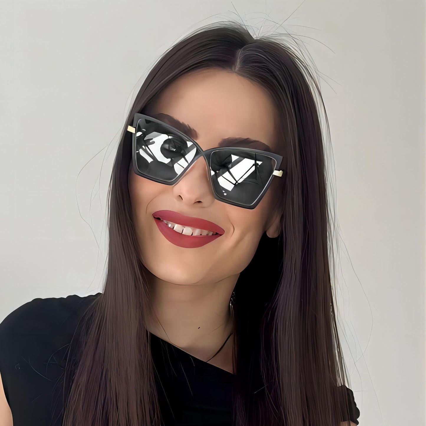 New Oversized Metal Blue Light Blocking Glasses Retro Hipster Style