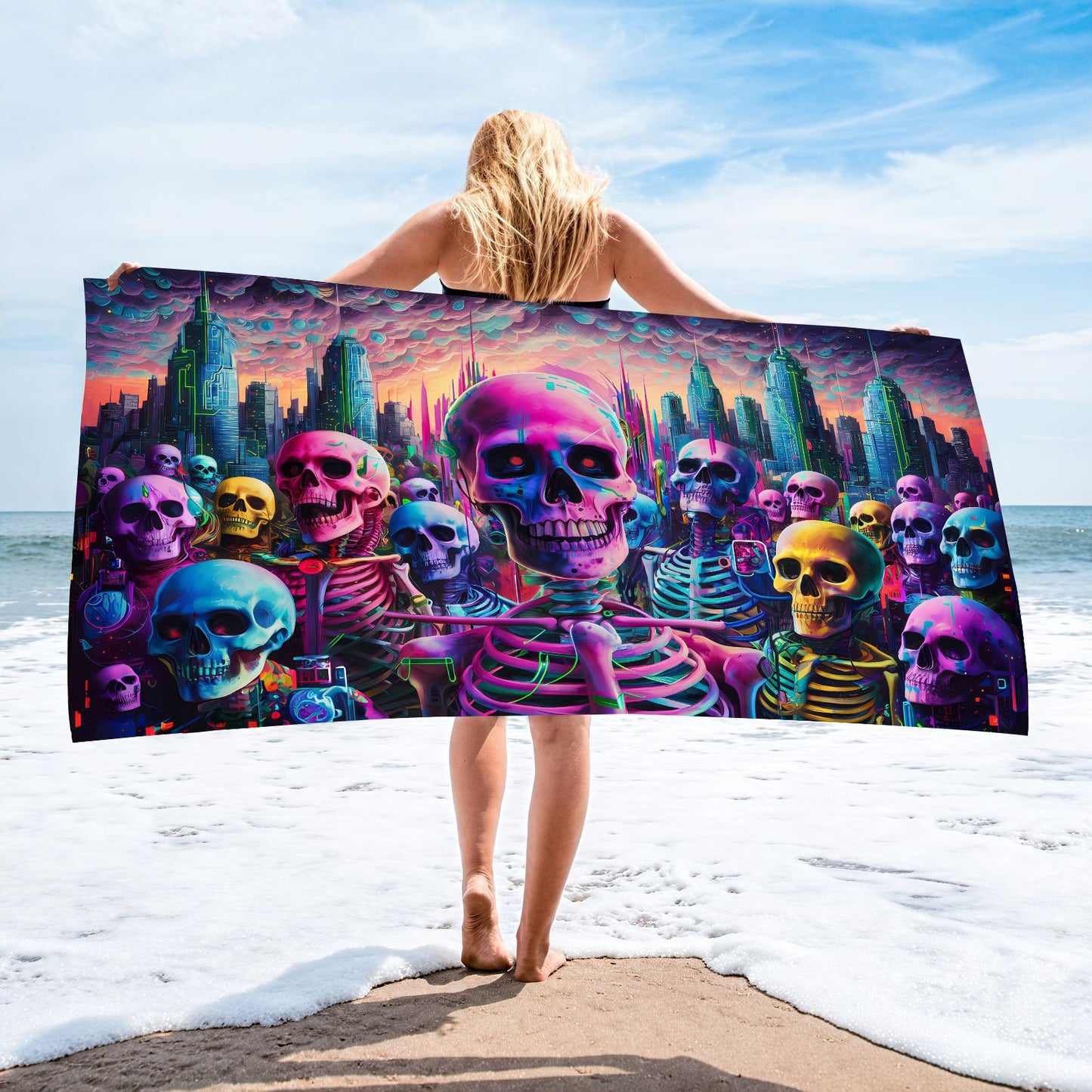 Custom Printed Beach Towel Microfiber Quick-Dry Towel