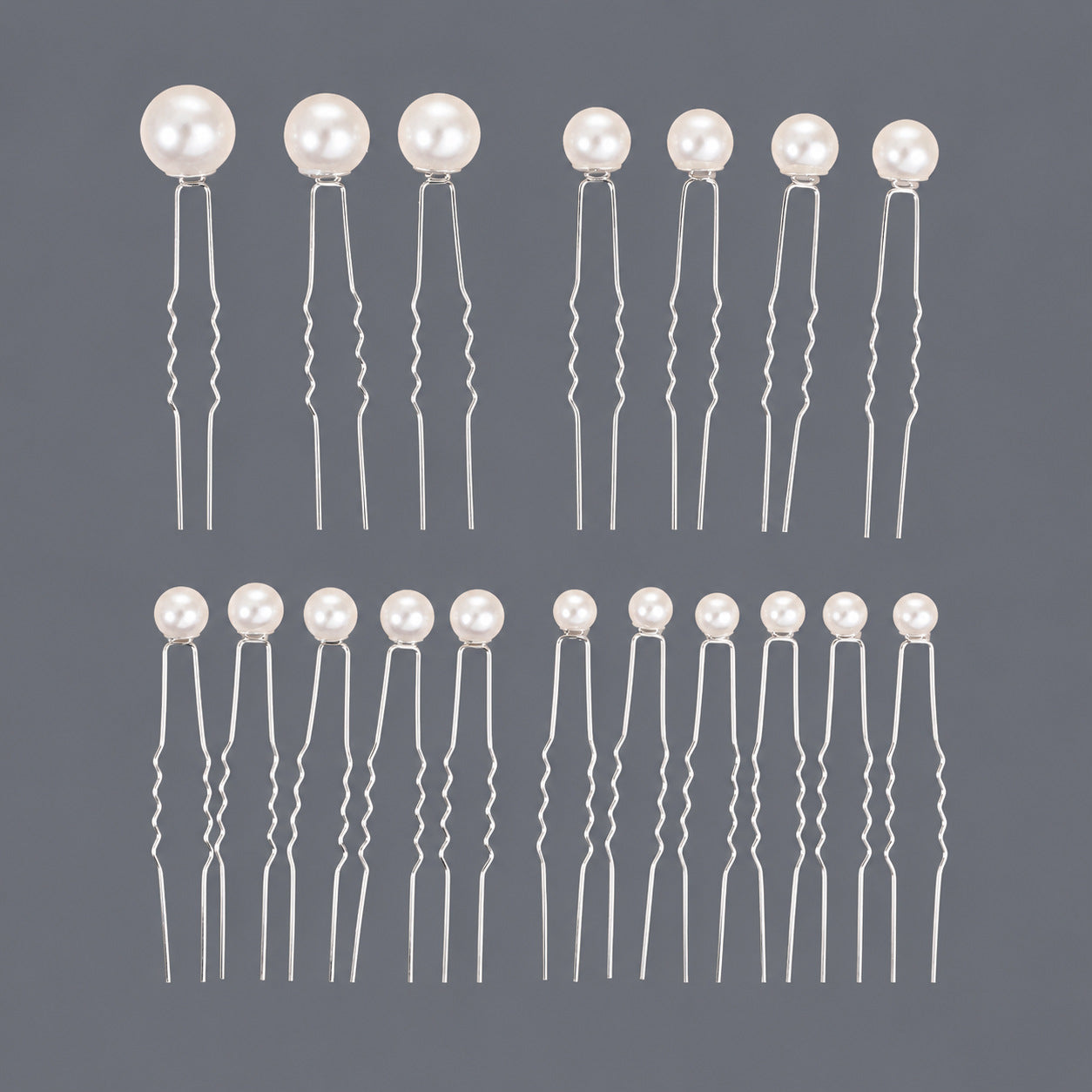Handcrafted Pearl Hairpins With Rhinestones For Weddings