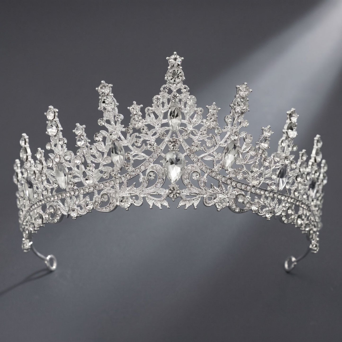Luxury Rhinestone Princess Crown Headpiece for Birthdays and Weddings