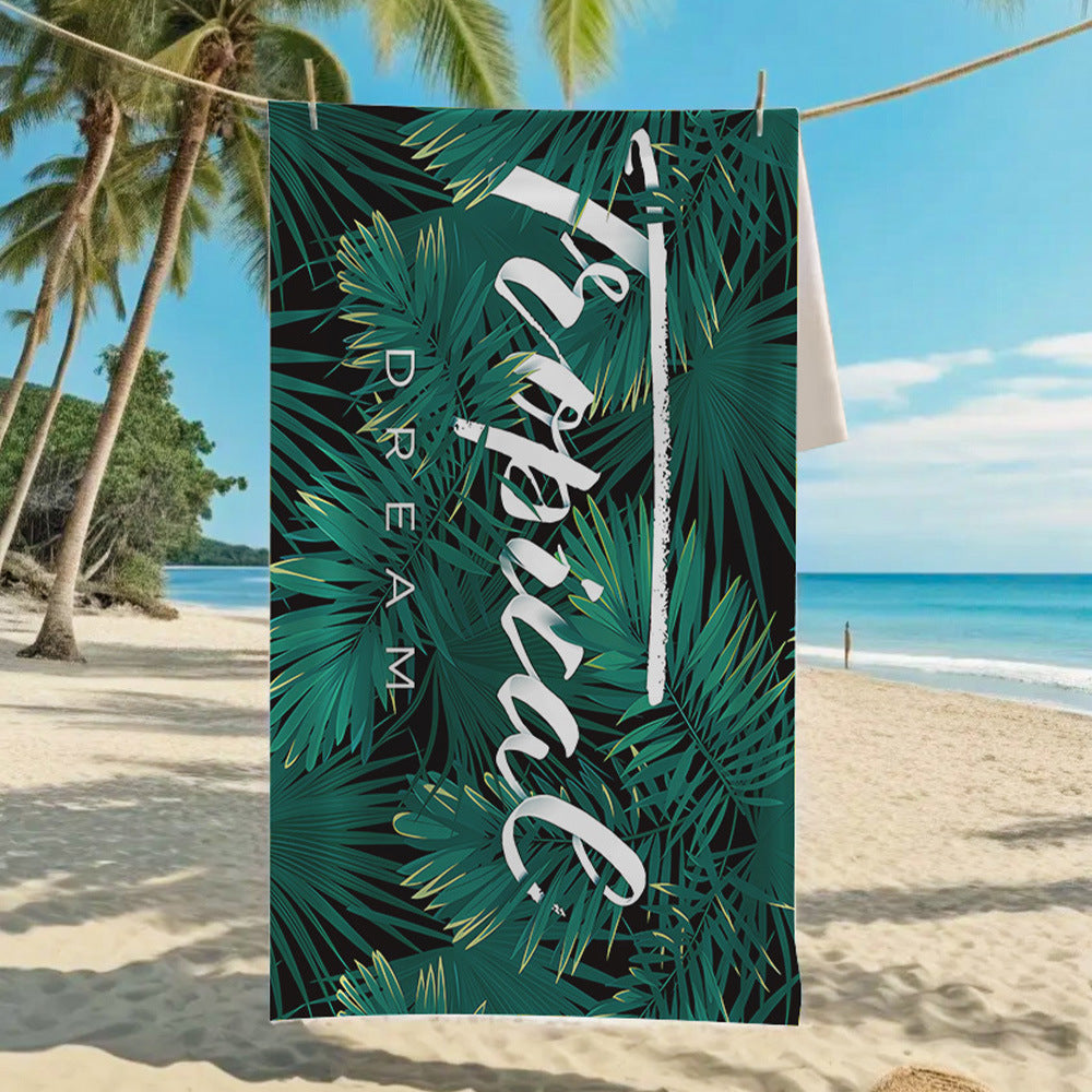 Ultra-Fine Microfiber Beach Towel Quick-Dry Bath Towel
