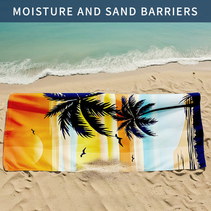 Custom Printed Beach Towel Microfiber Quick-Dry Towel