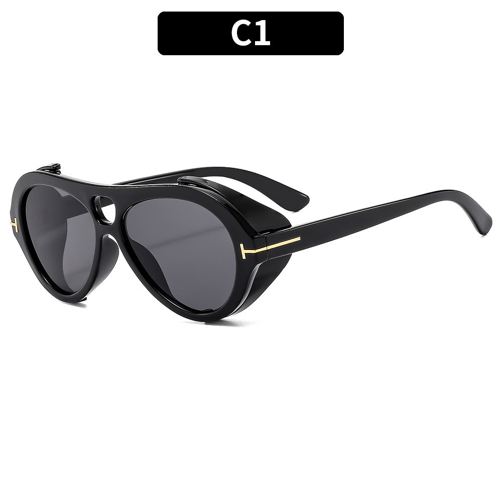 Stylish Multi-Color UV400 Sunglasses Punk Hip-Hop Shades