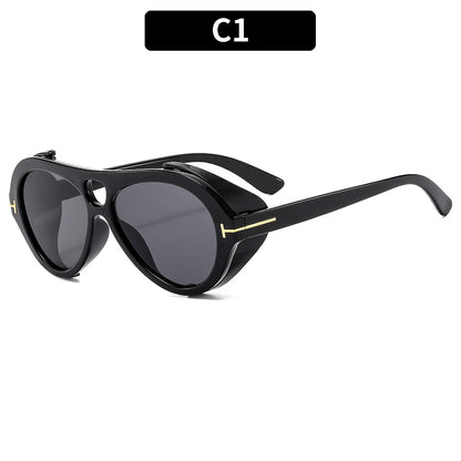 Stylish Multi-Color UV400 Sunglasses Punk Hip-Hop Shades