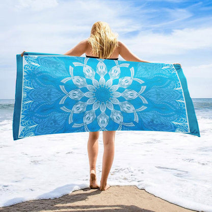 Multisize Microfiber Beach Towels Absorbent Printed Surf Towels