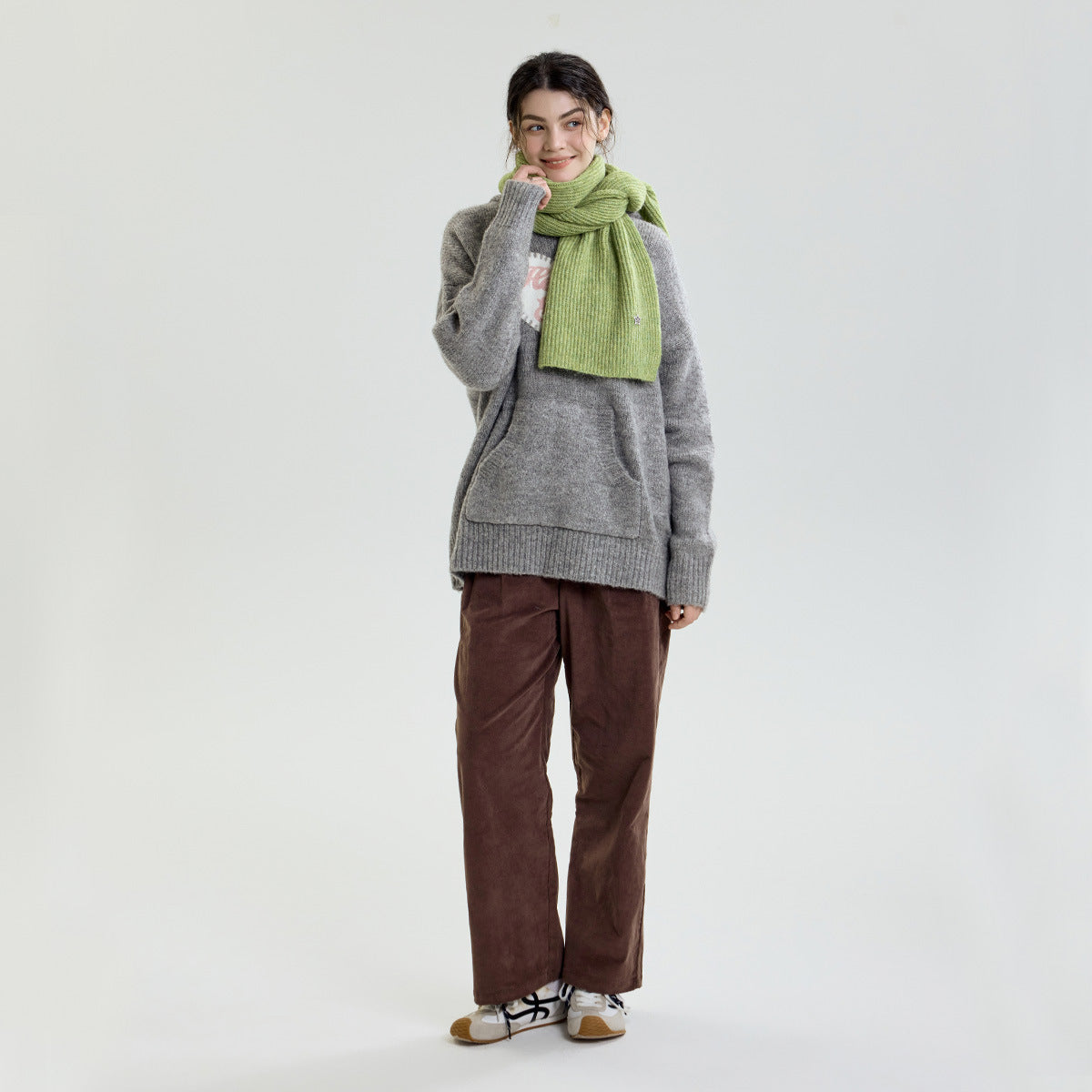 Fashionable Knit Star Pattern Scarf with Warm Neck Protection