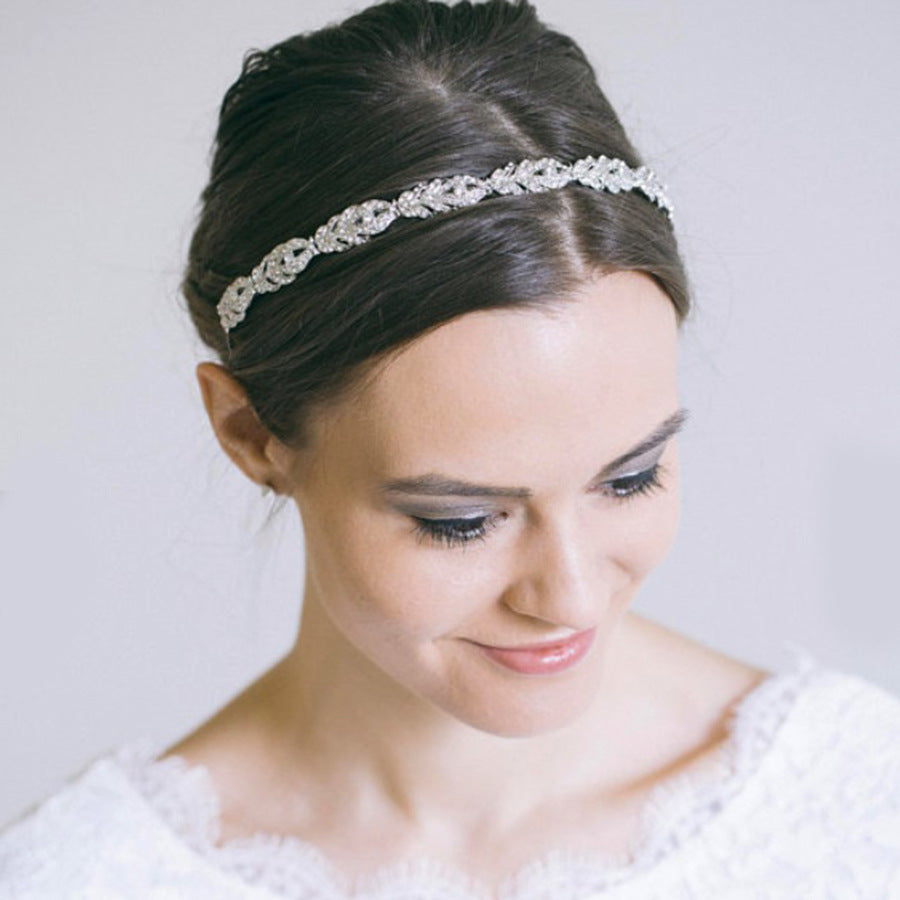 Trendy Rhinestone Crown Headband Fashion Bridal Accessory