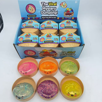 Dumpling Squishy Toy Smiley TPR Stress Relief