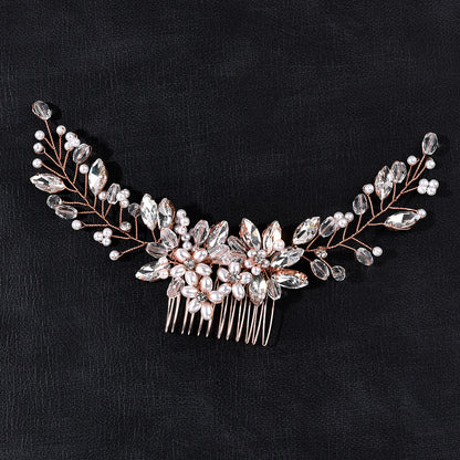 European Style Pearl Wedding Hair Comb Bridal Hairpiece