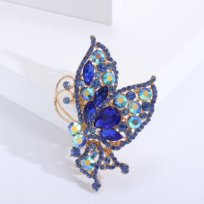 Luxury Rhinestone Butterfly Brooch Cute Fashion Accessory