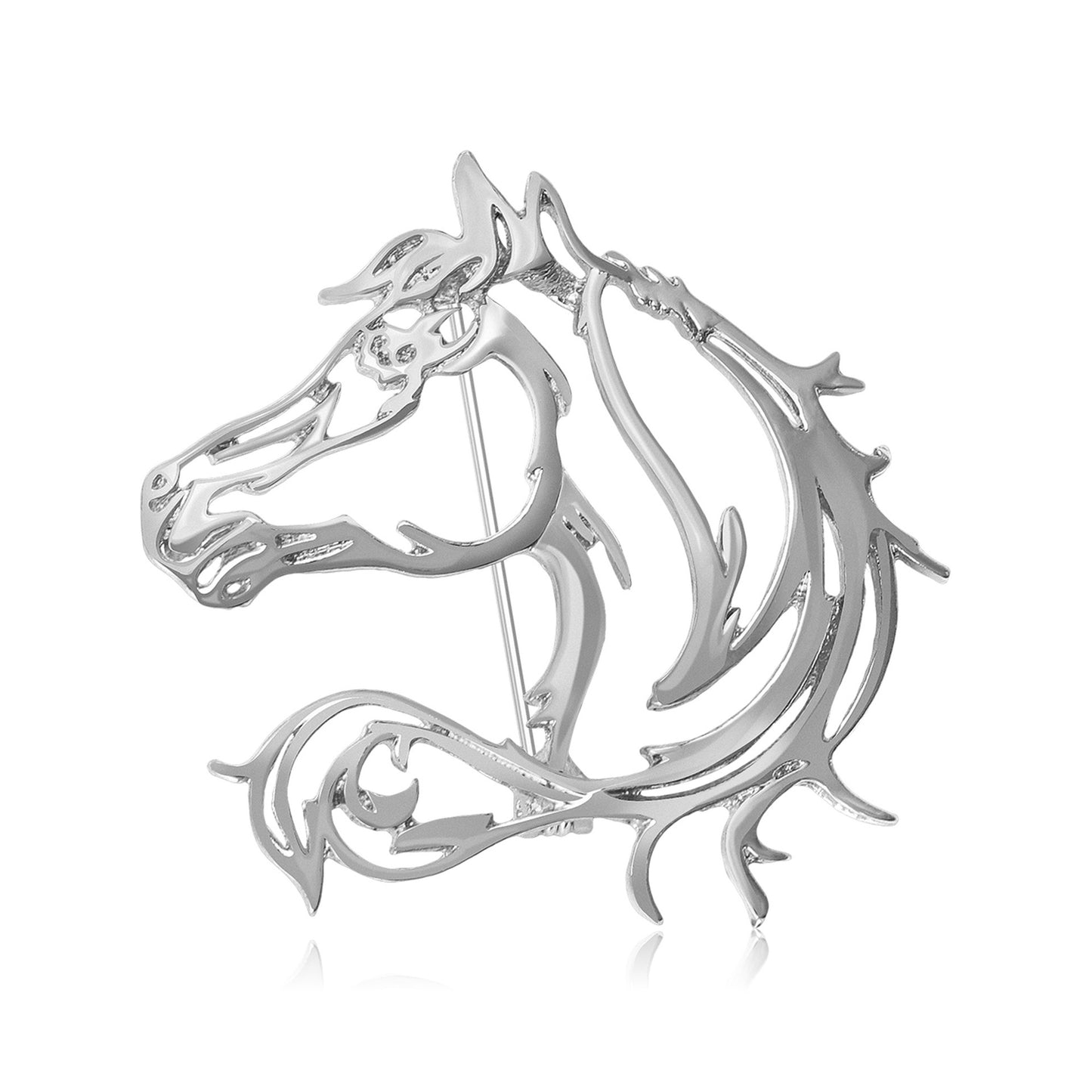 Minimalist Horse Brooch Two-in-One Alloy Animal Pin