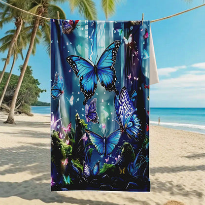 Ultra-Fine Microfiber Beach Towel Quick-Dry Bath Towel