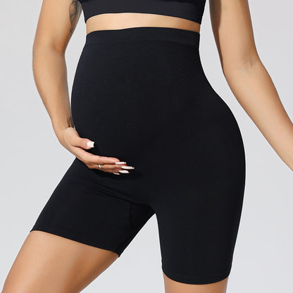 High-Waisted Maternity Yoga Pants with Supportive Design