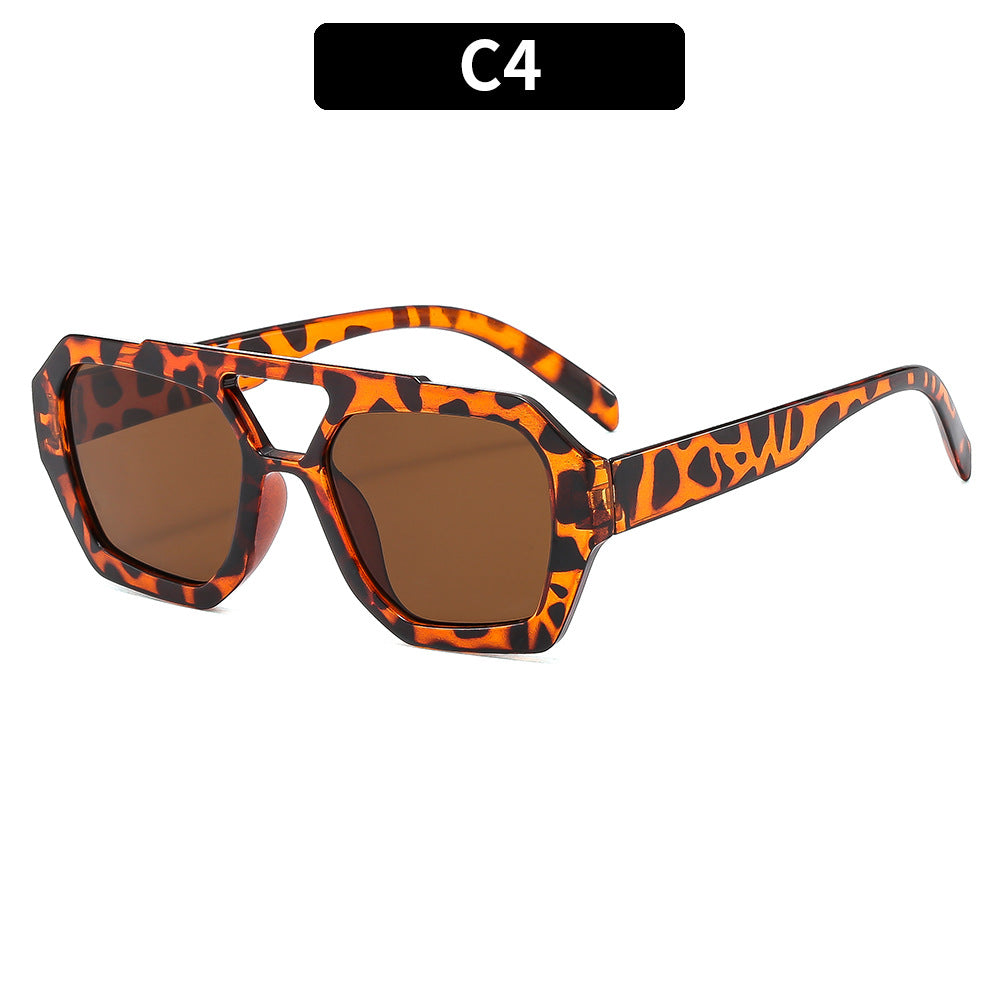 Trendy Square Pilot Sunglasses UV400 Protection