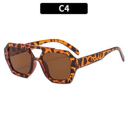 Trendy Square Pilot Sunglasses UV400 Protection