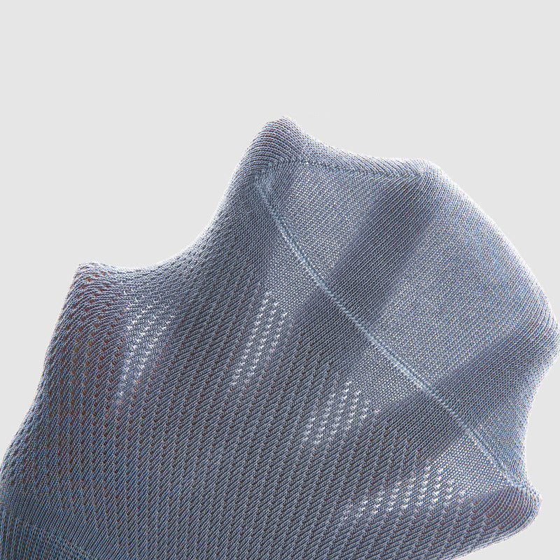 Men's No Show Mesh Cotton Socks Moisture Wicking