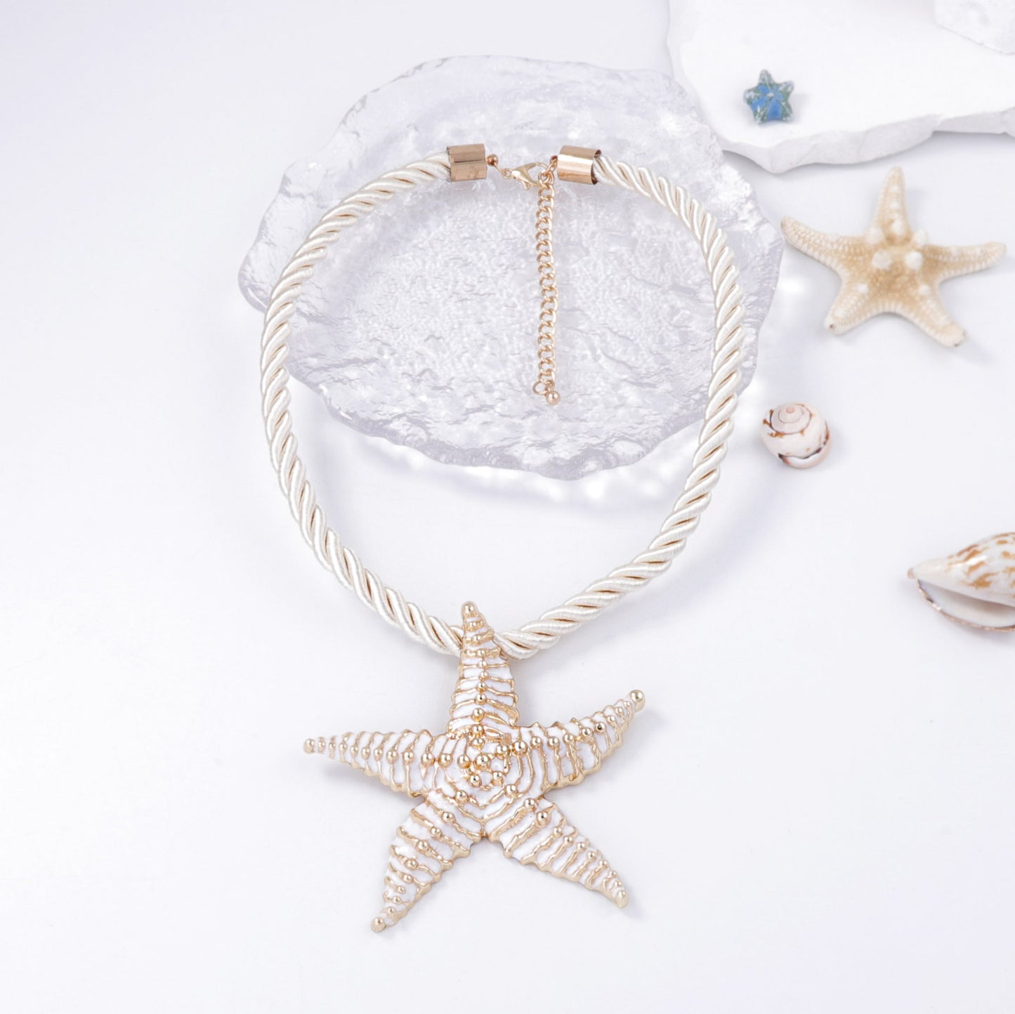 Starfish Pendant Necklace And Studs Ocean Casual