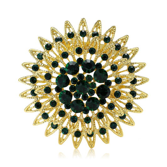 Creative Rhinestone Brooch Alloy Fashion Pin for Women