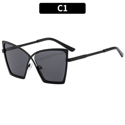 New Oversized Metal Blue Light Blocking Glasses Retro Hipster Style