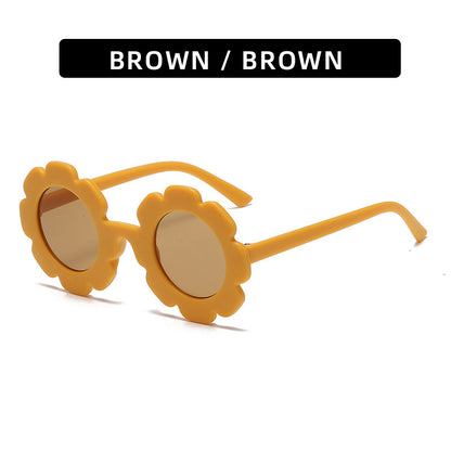 Trendy Kids' Sunglasses Cute Sunflower Design UV400 Protection