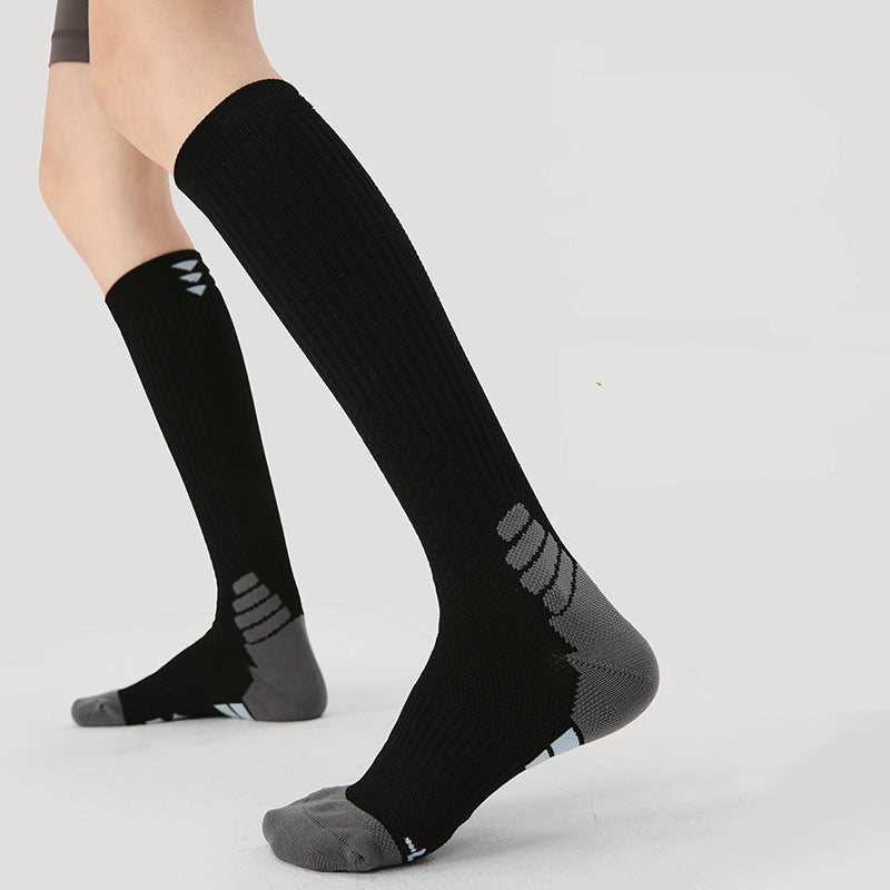Compression Socks 3D Floral Combed Cotton Blend Fitness