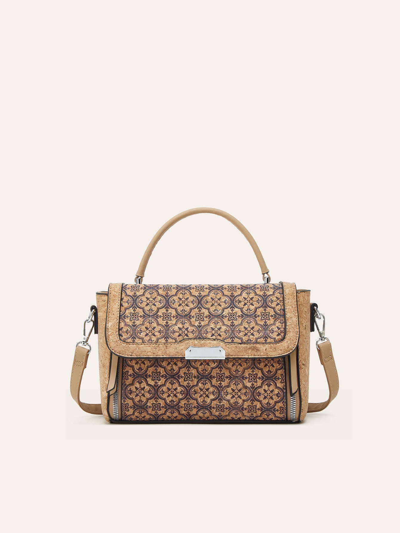 Cork Printed Trendy Small Tote Bag Casual Shoulder Bag