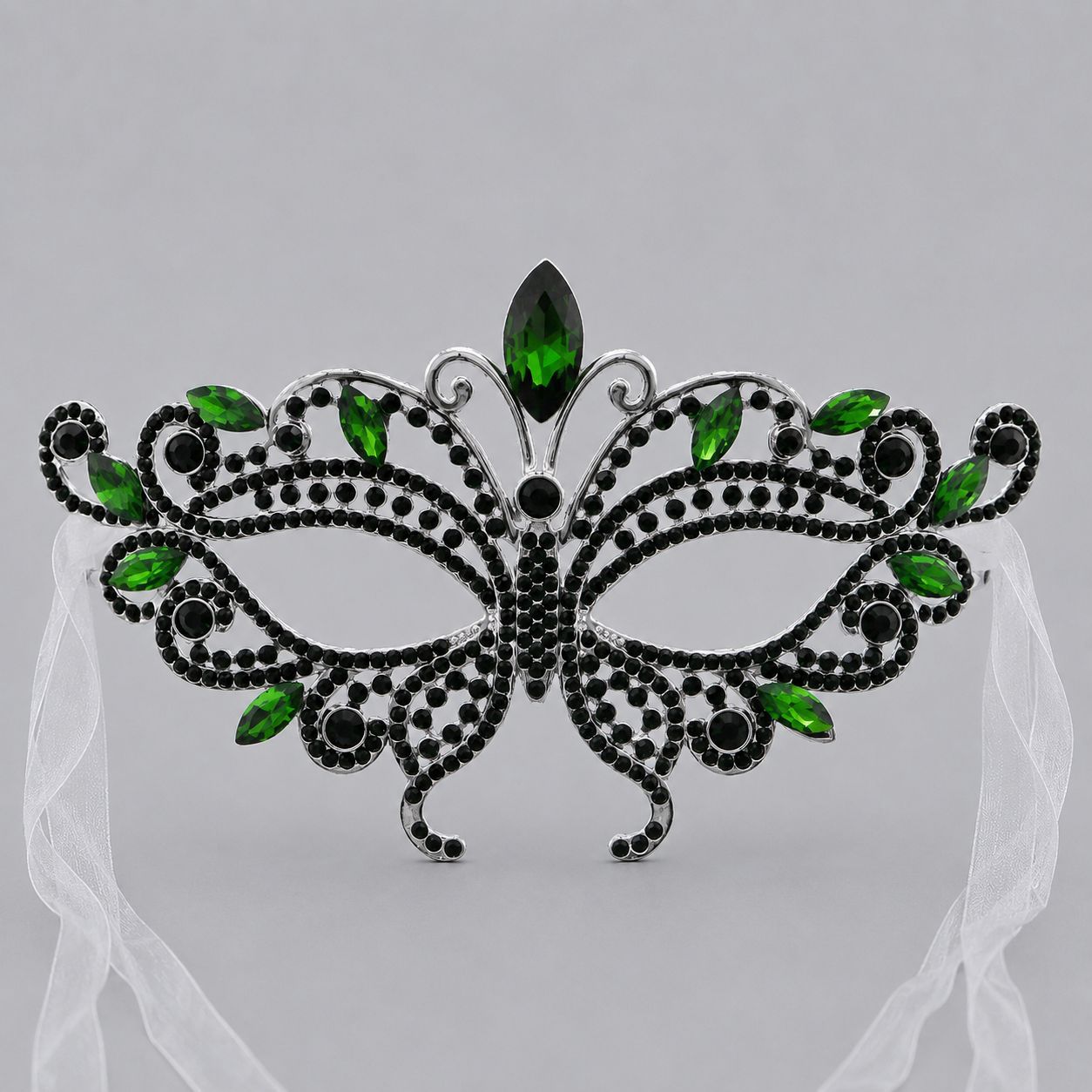 Luxury Rhinestone Half Face Masks for Parties and Events