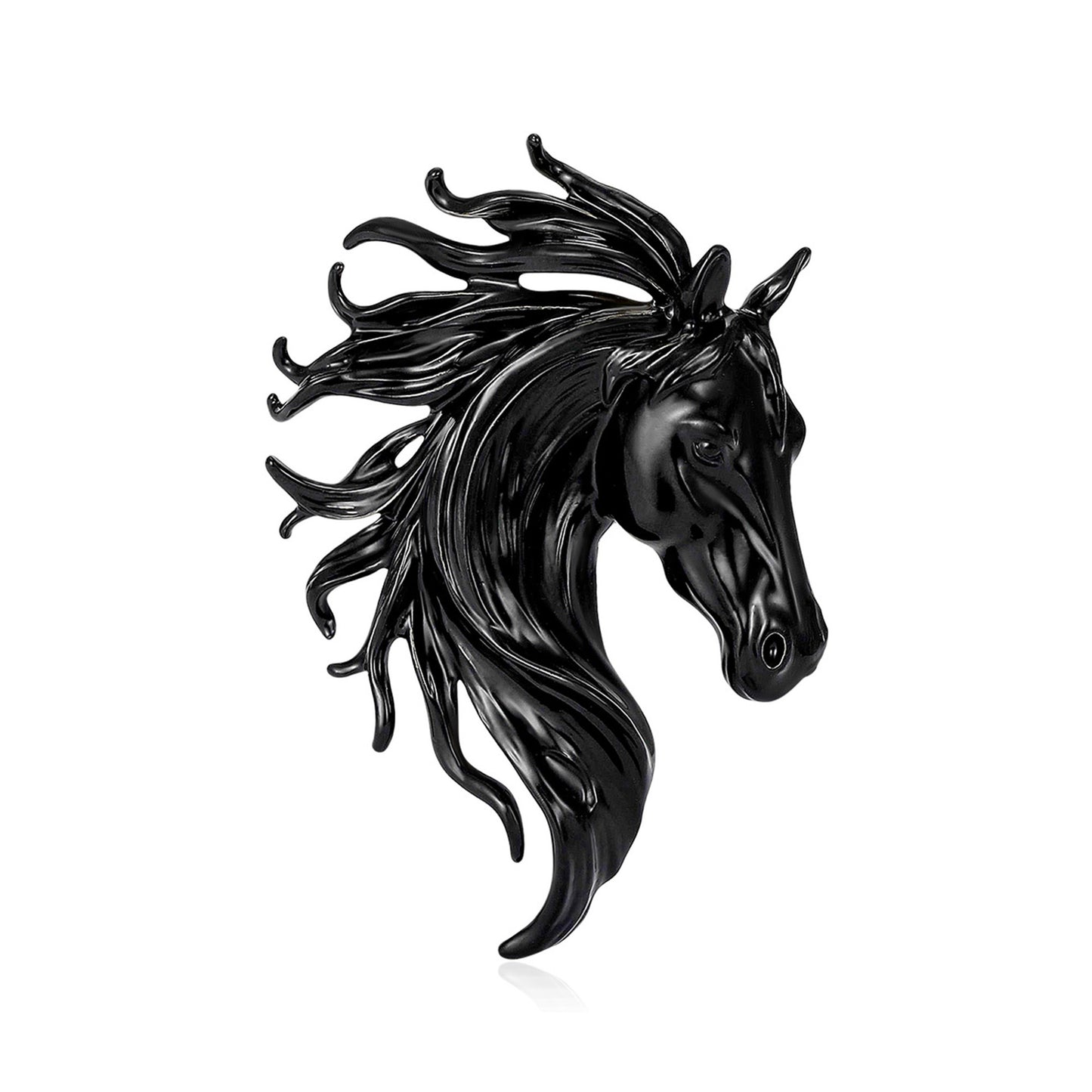 All-Season Alloy Horse Brooch Stylish Animal Accessory
