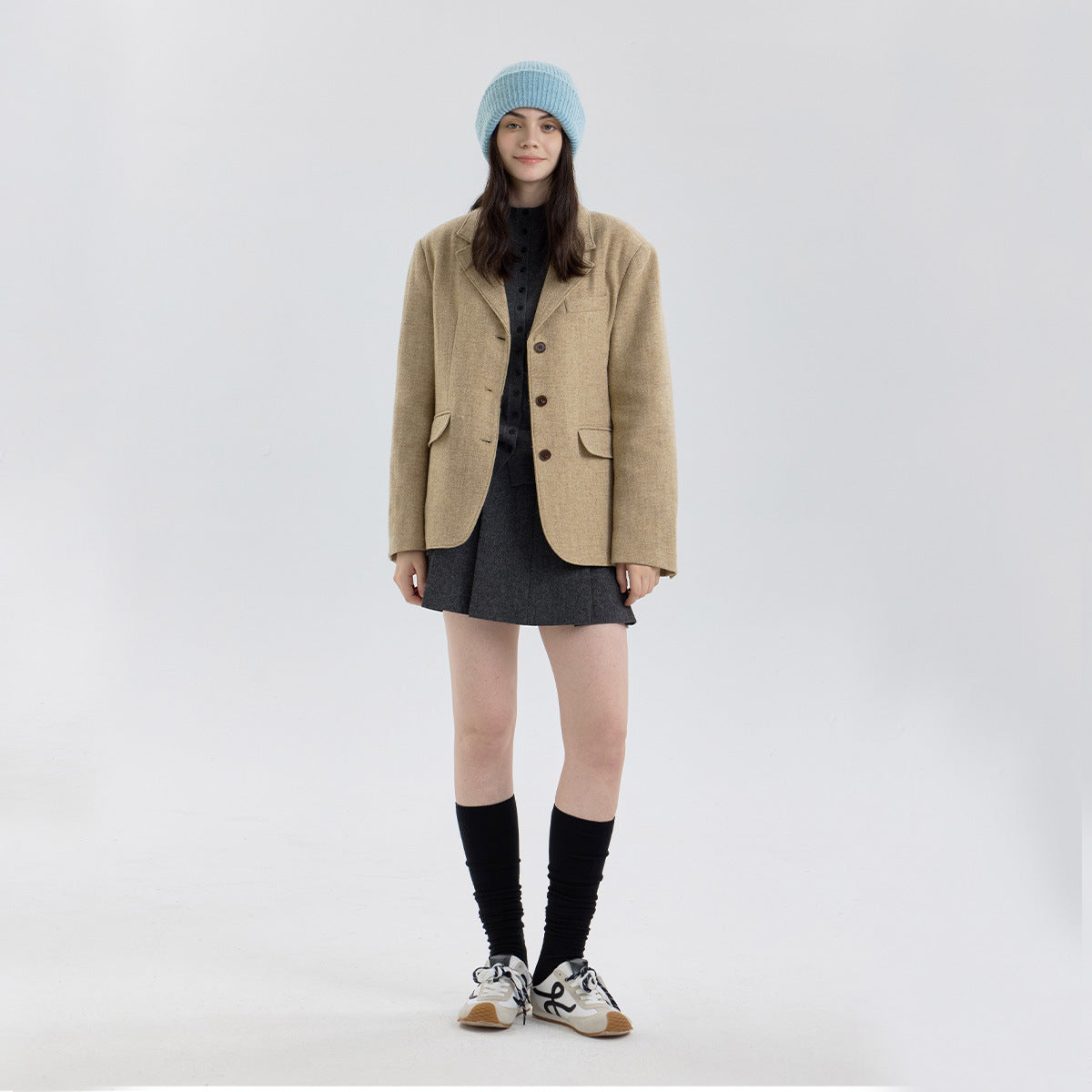 Women's Double-Layer Knitted Hat with Wool - Warm, Stylish, and Versatile