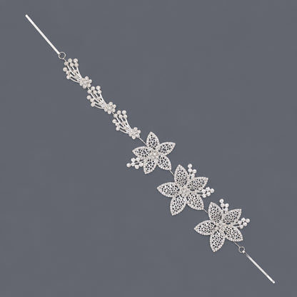 Elegant Floral Hairband with Rhinestones for Any Occasion
