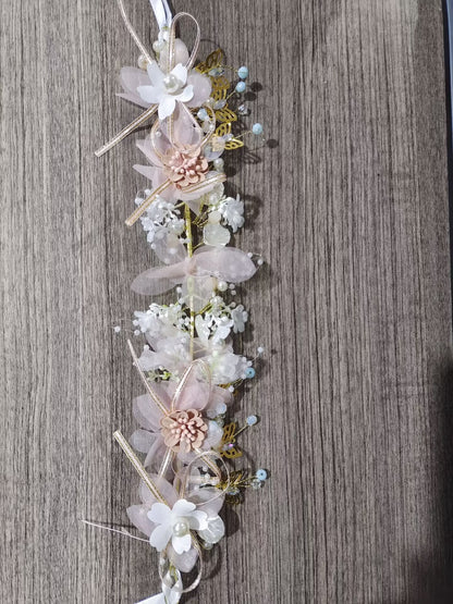 Floral Headband Wedding Hairpiece for Brides