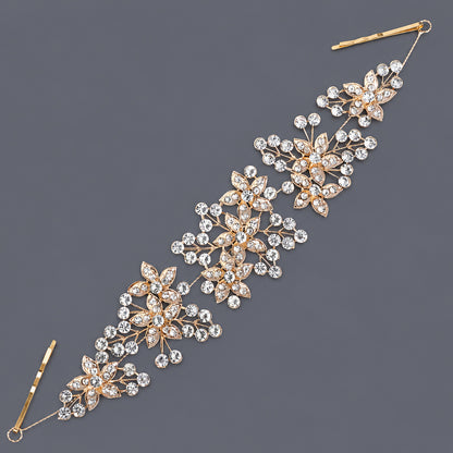 Elegant Floral Hairband with Rhinestones for Any Occasion