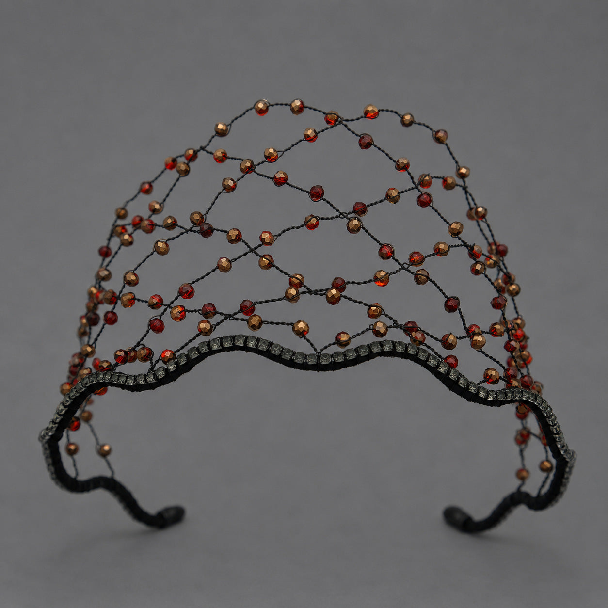 Handcrafted Crystal Beaded Headband Elegant Hair Accessory