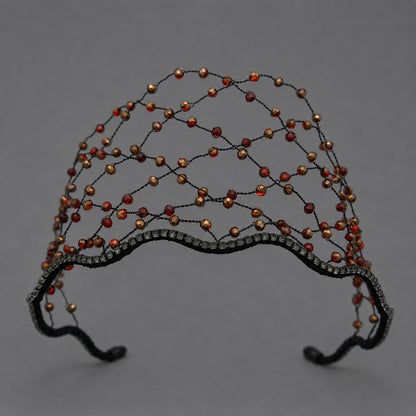 Handcrafted Crystal Beaded Headband Elegant Hair Accessory