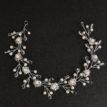 Pearl and Rhinestone Handmade Wedding Hairband