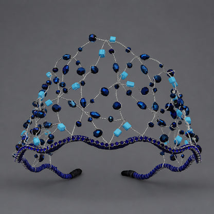 Vintage Handmade Beaded Headband for Women - Elegant Bridal Accessory