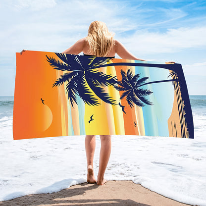 Custom Printed Beach Towel Microfiber Quick-Dry Towel