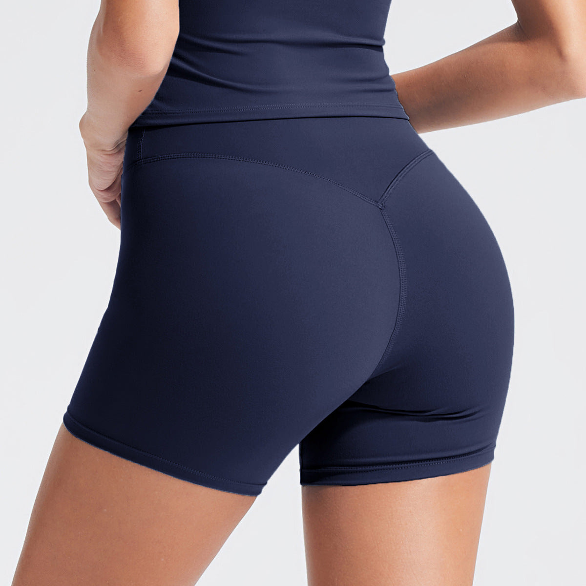 High-Waisted Peach Butt Lift Yoga Shorts for Women